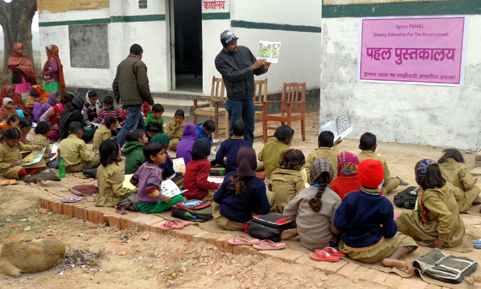 “Adopt A Library” takes off in a village near Allahabad